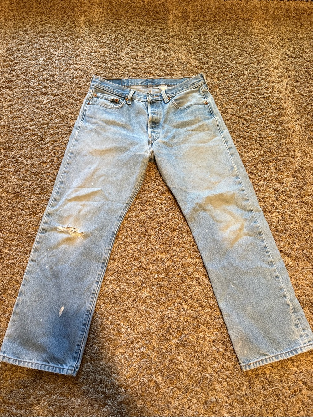 Vintage Levi’s 2004 button fly 501 Men’s Straight-Leg Jeans 34 x 30